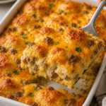 Easy Biscuits & Gravy Casserole