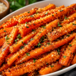 Crispy Parmesan Roasted Carrots