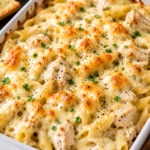Chicken Alfredo Bake